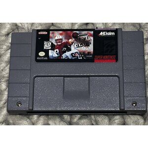 NFL Quarterback Club 96 Super Nintendo Acclaim Video Game